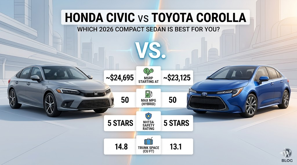 Honda Civic vs Toyota Corolla